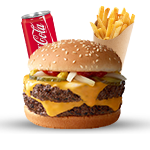 Double Beef Burger Meal 